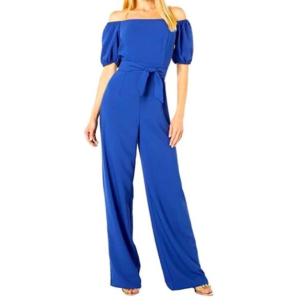 Lilly Pulitzer Jada blue Jumpsuit Size 0 - Picture 4 of 14